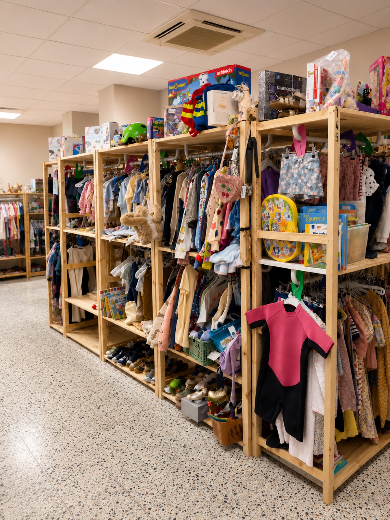 Kinderkleidung im Regal bei MiniFinds